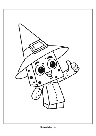 Blu wizard coloring page