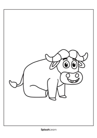 Buffalo coloring page