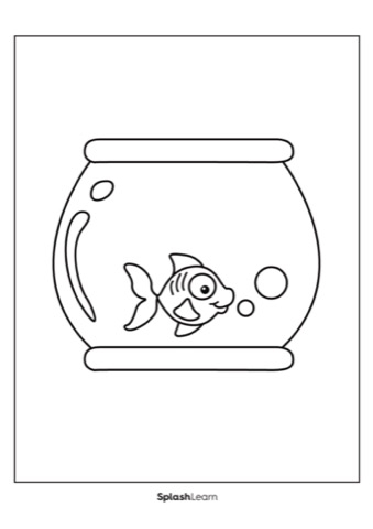 fish coloring page