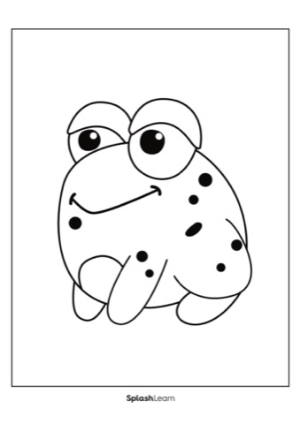 Frog coloring page