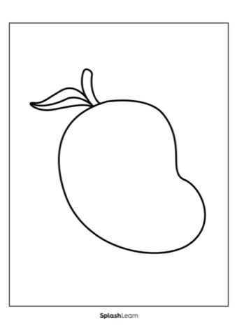 Mango coloring page