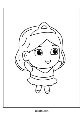 Princess coloring page