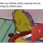 Online classes school memes