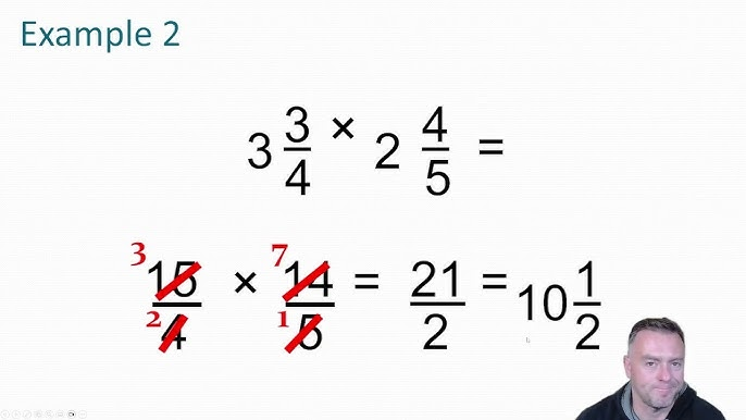 Multiply and divide fractions example