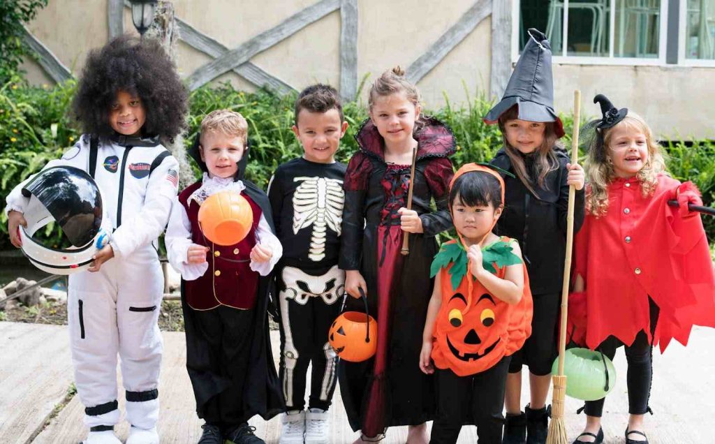 Children dressed up for roleplay
