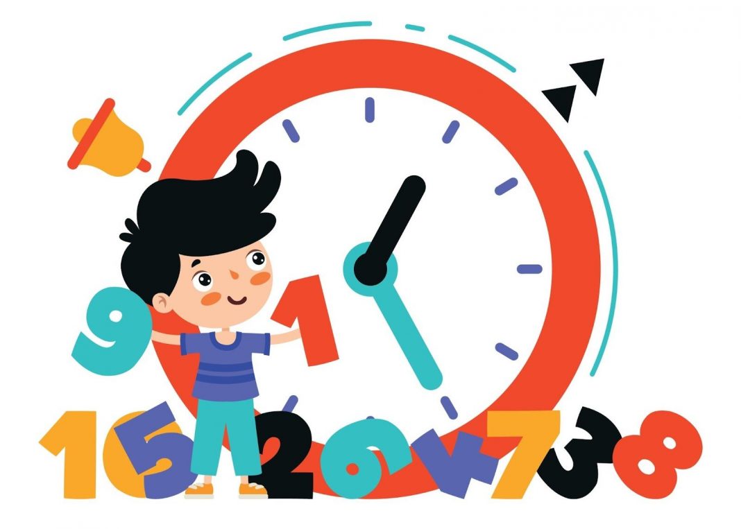 Time Telling Activity vector image