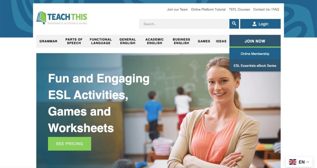 Home page of TeachThis