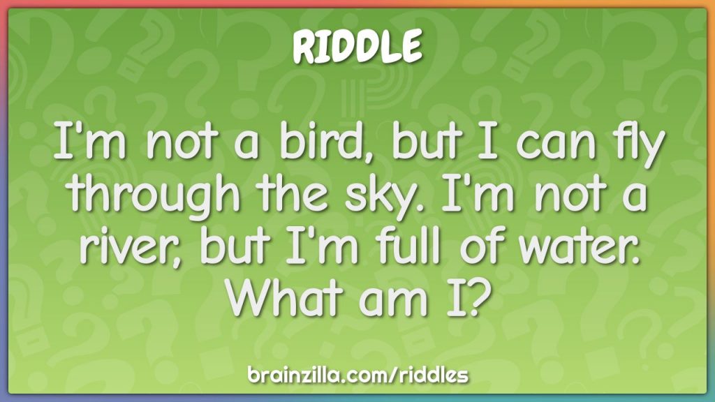 Outdoor riddle for kids
