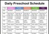 A daily schedule for preschoolers