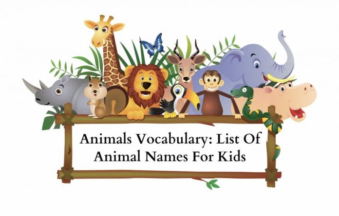 List of Animal Names graphic