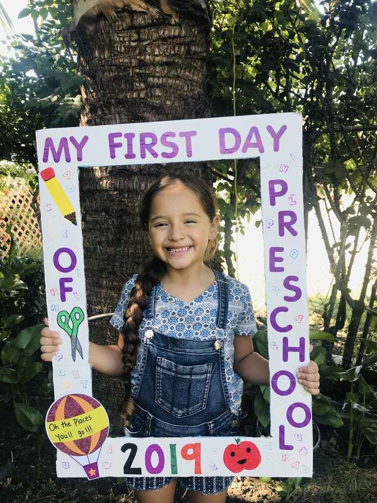 First day of school photo booth