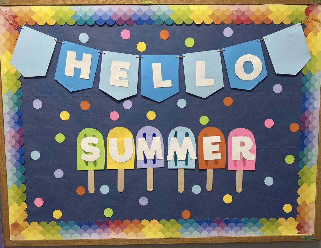 Summer bulletin board