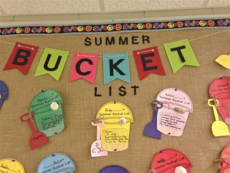 Summer bulletin board