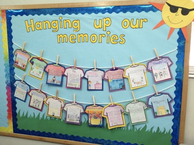 Summer bulletin board