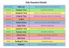 Homeschool schedule template