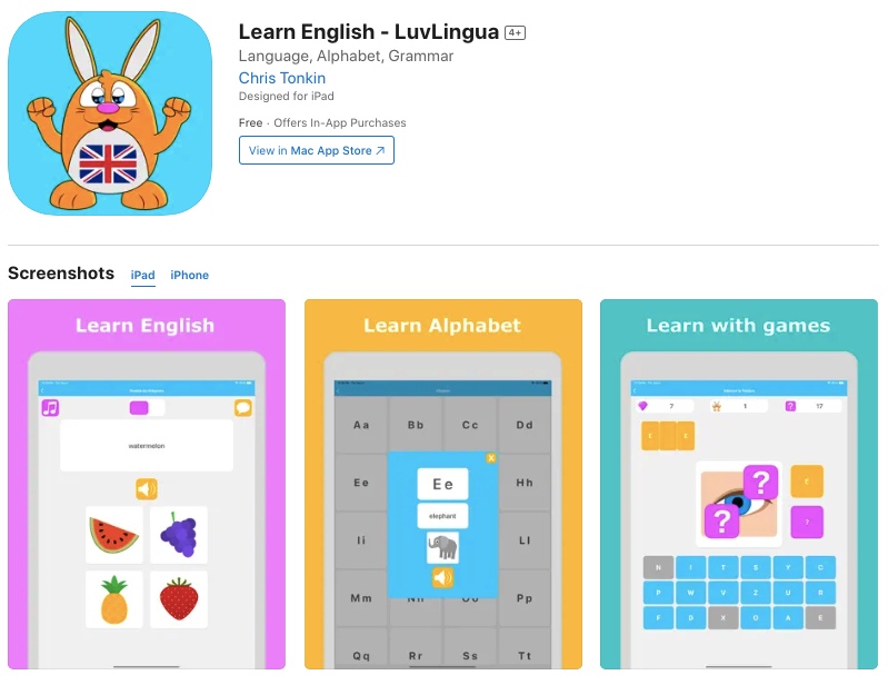 Learn english speak language app screenshot