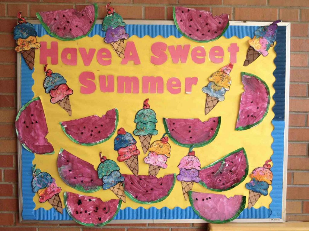 Summer bulletin board