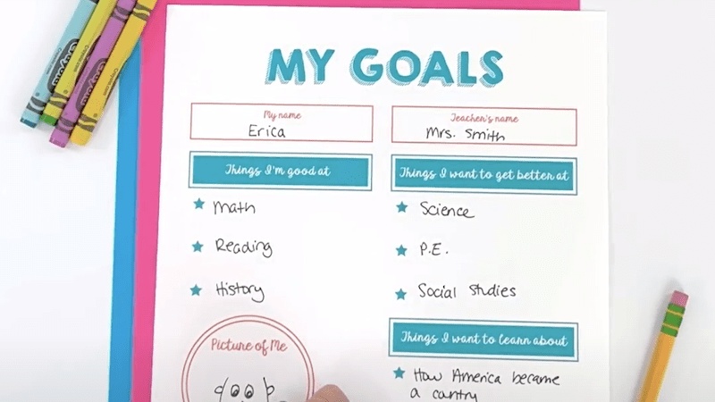 Goal setting worksheet