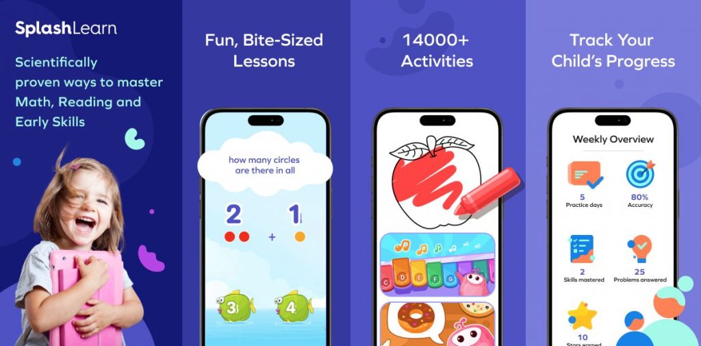 App features of SplashLearn