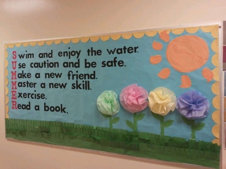 Summer bulletin board