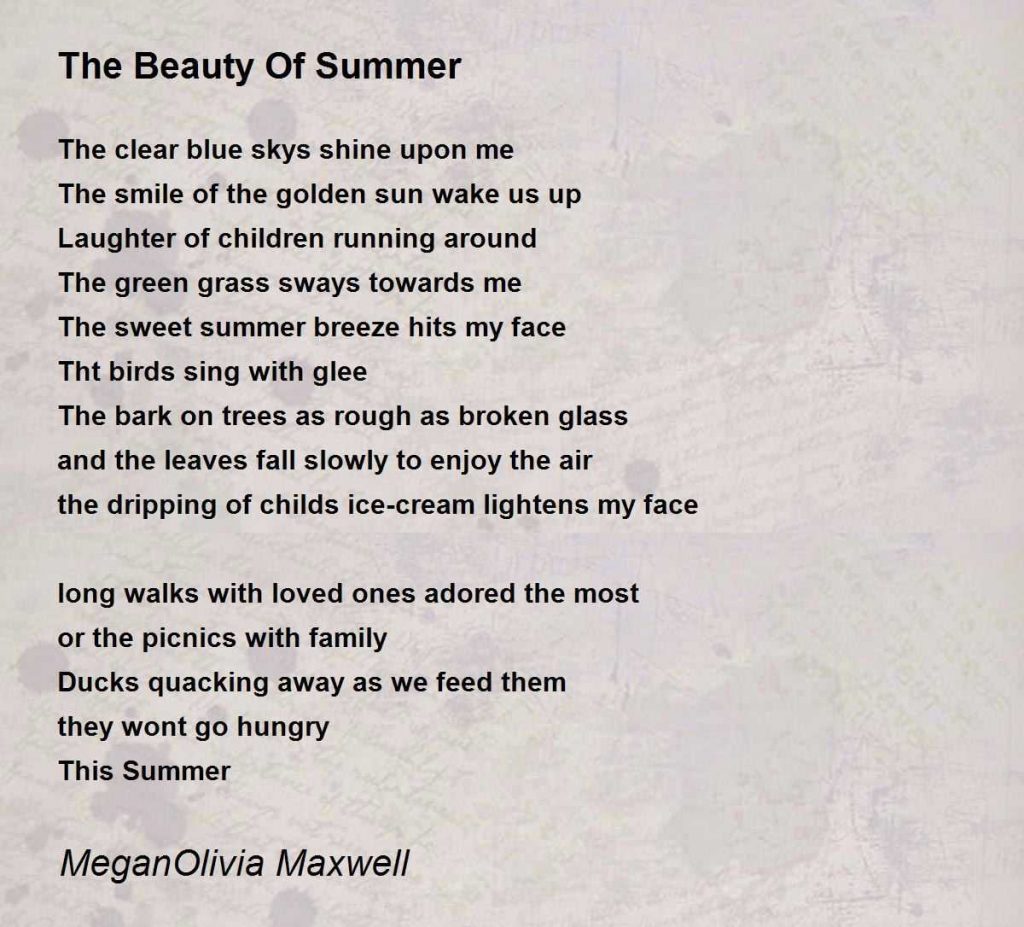 summer poem