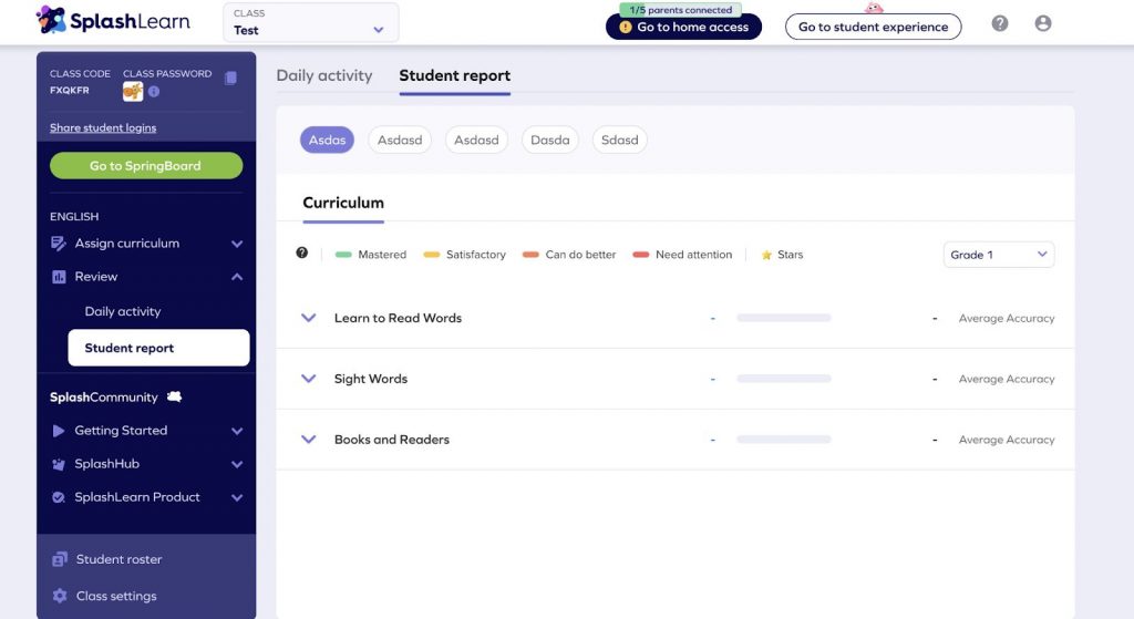 Progress tracking SplashLean