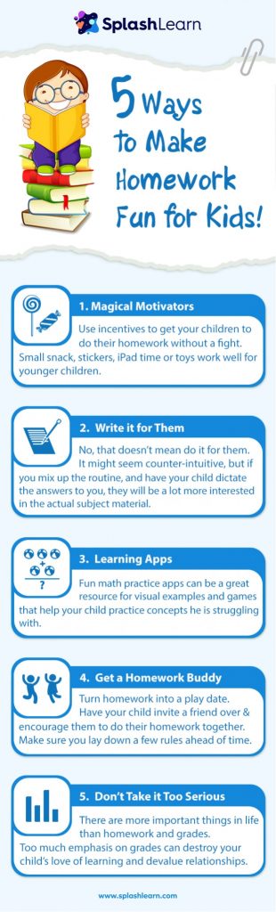 Ways to make homework fun for kids