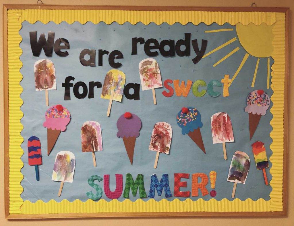 Summer bulletin board