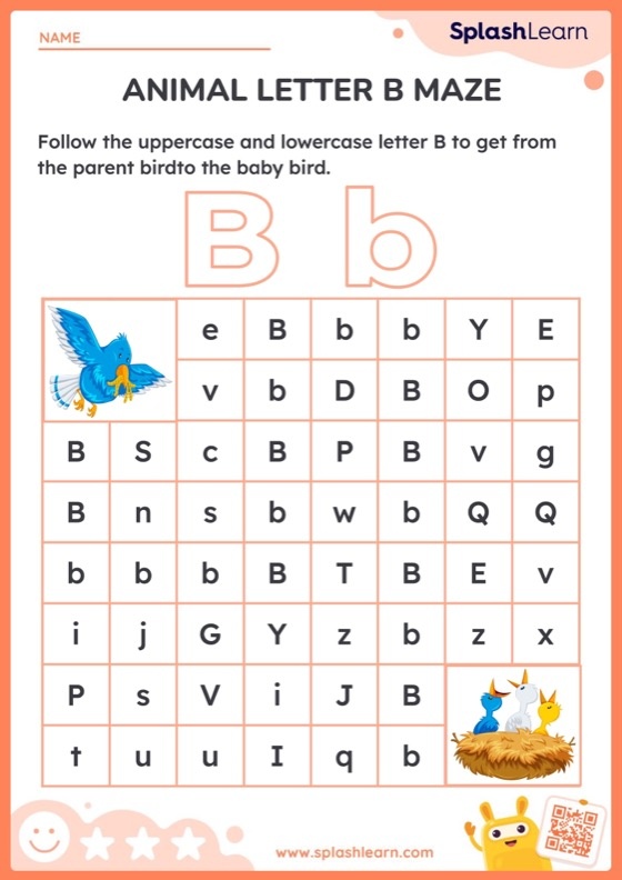 Letter B worksheet