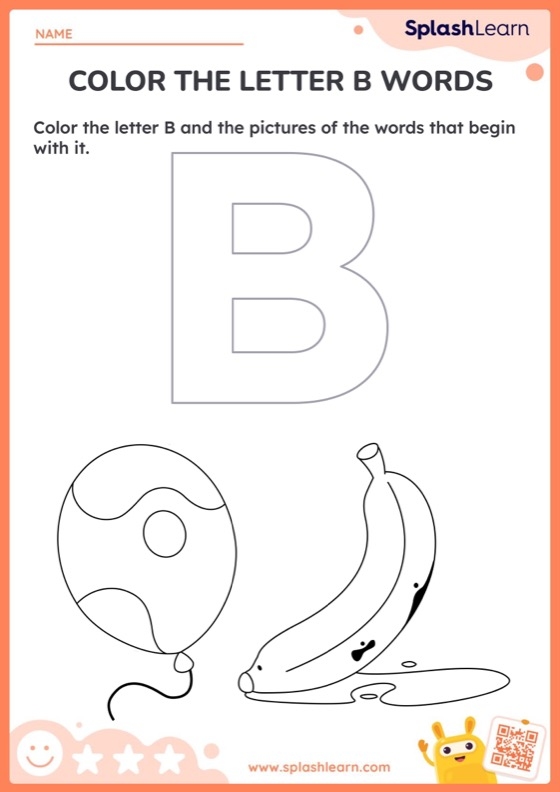 Letter B worksheet