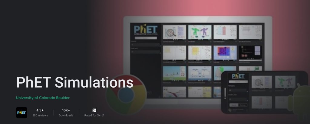 Play store image of PhET stimulations