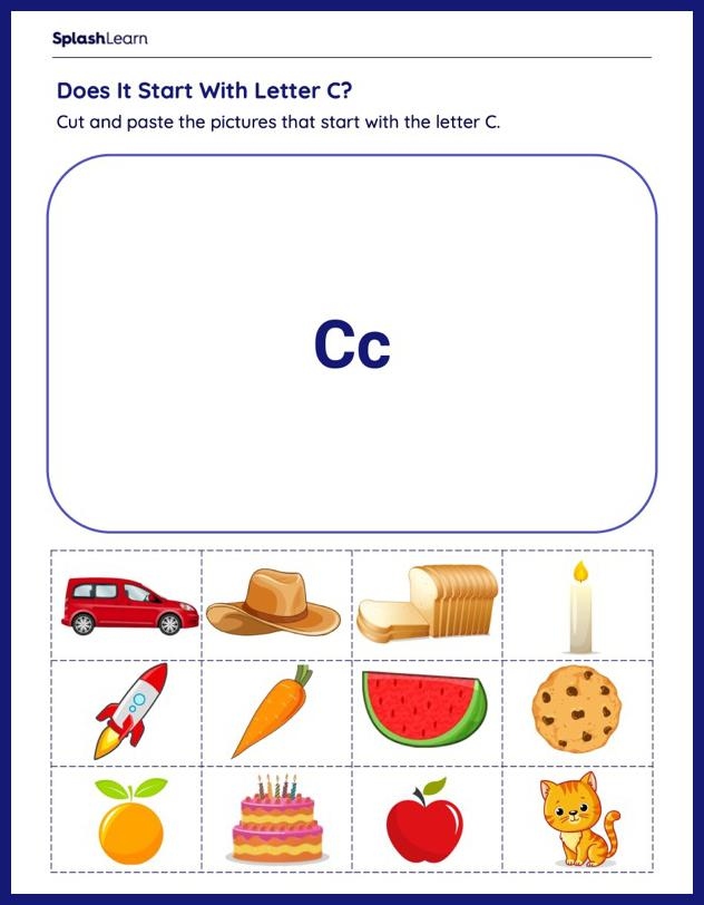 Letter C Worksheet