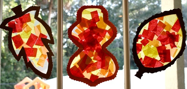 Fall themed suncatchers