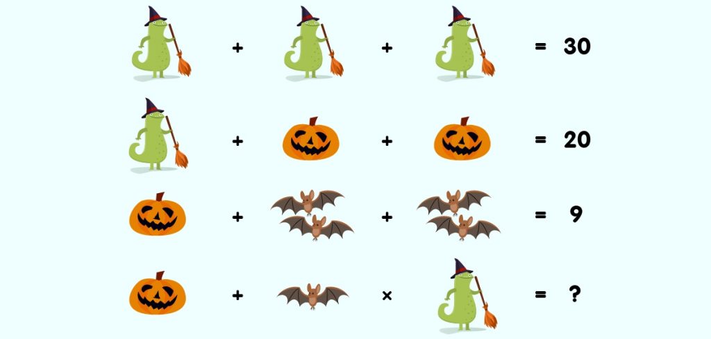 Math halloween riddle