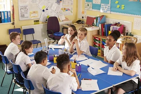 Students sitting together and having a debate on different topics