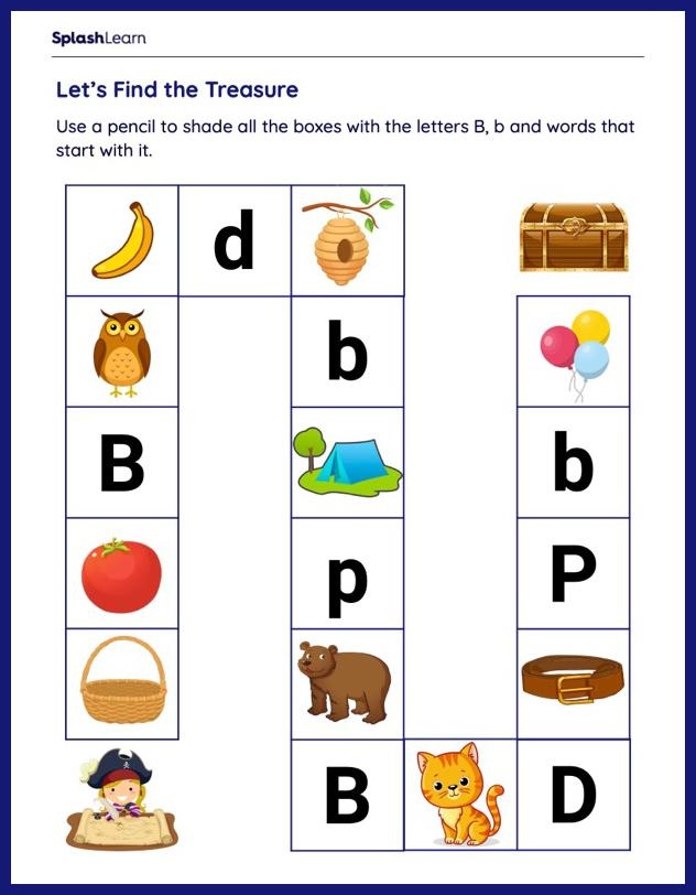 Letter B worksheet