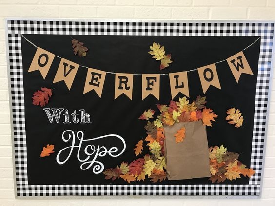 Fall bulletin board