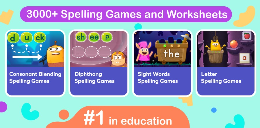 Spelling game on SplashLearn