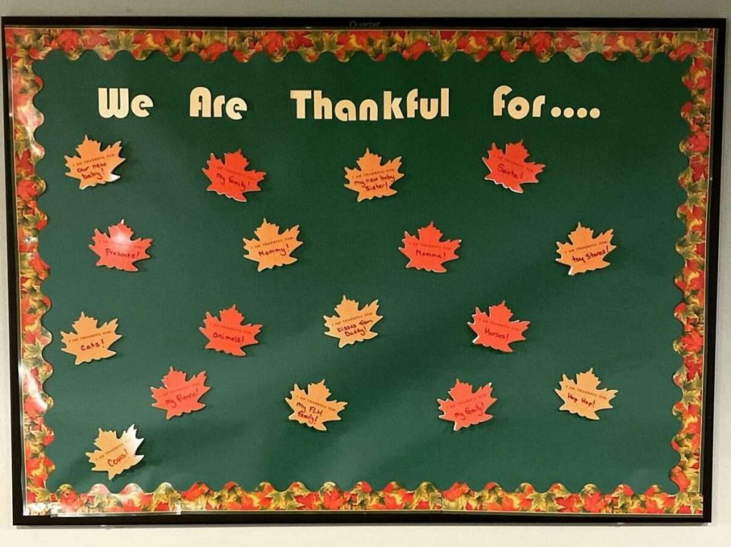 Fall bulletin board