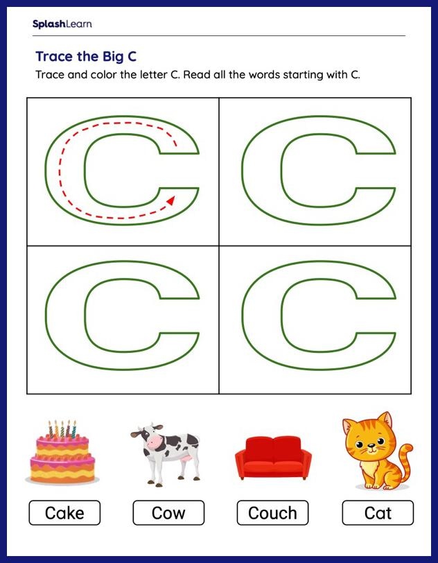 Letter C Worksheet