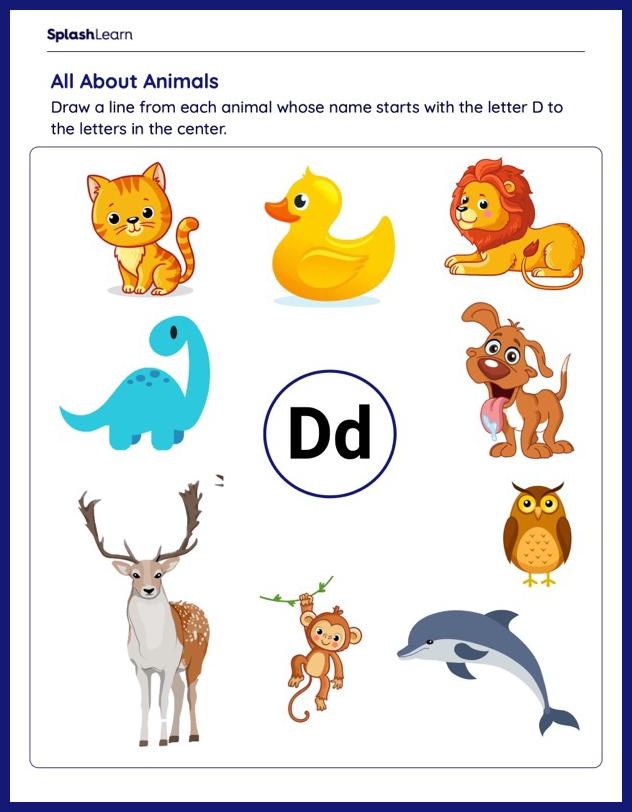 Letter D Worksheet