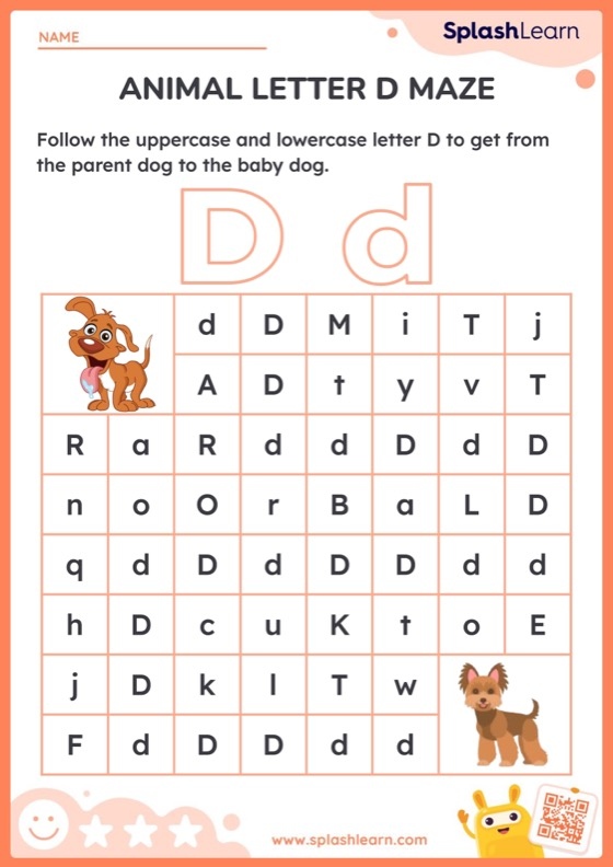 Letter D Worksheet