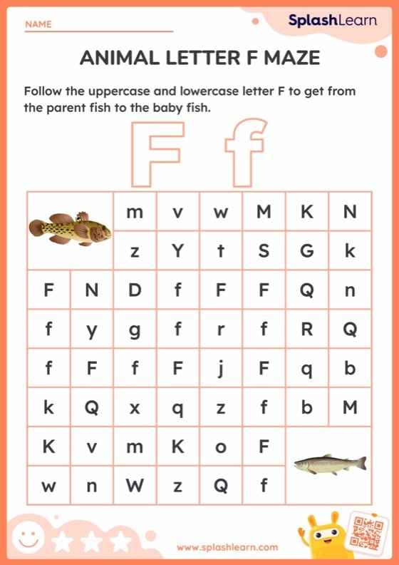 Letter F Worksheet