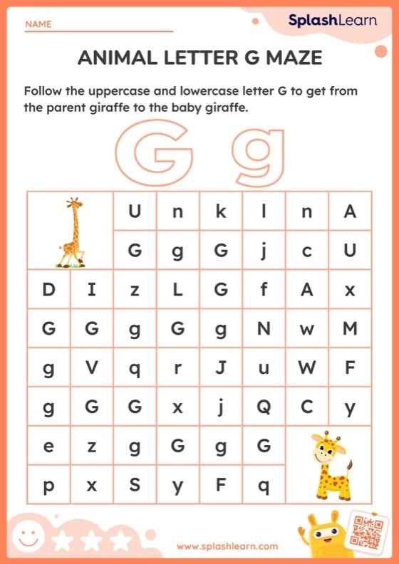 Letter G Worksheet