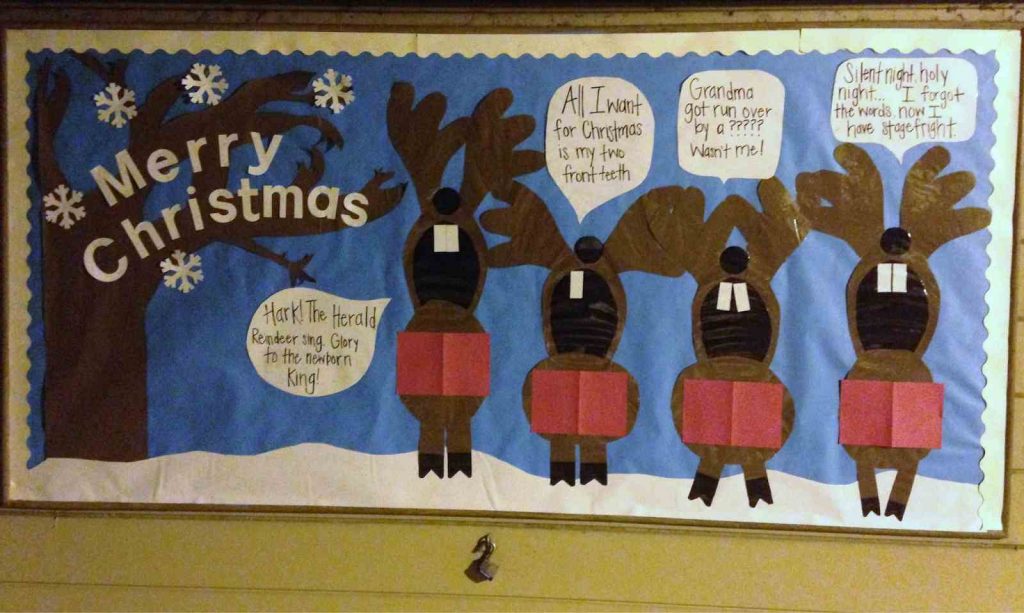 Carol Bulletin Board idea