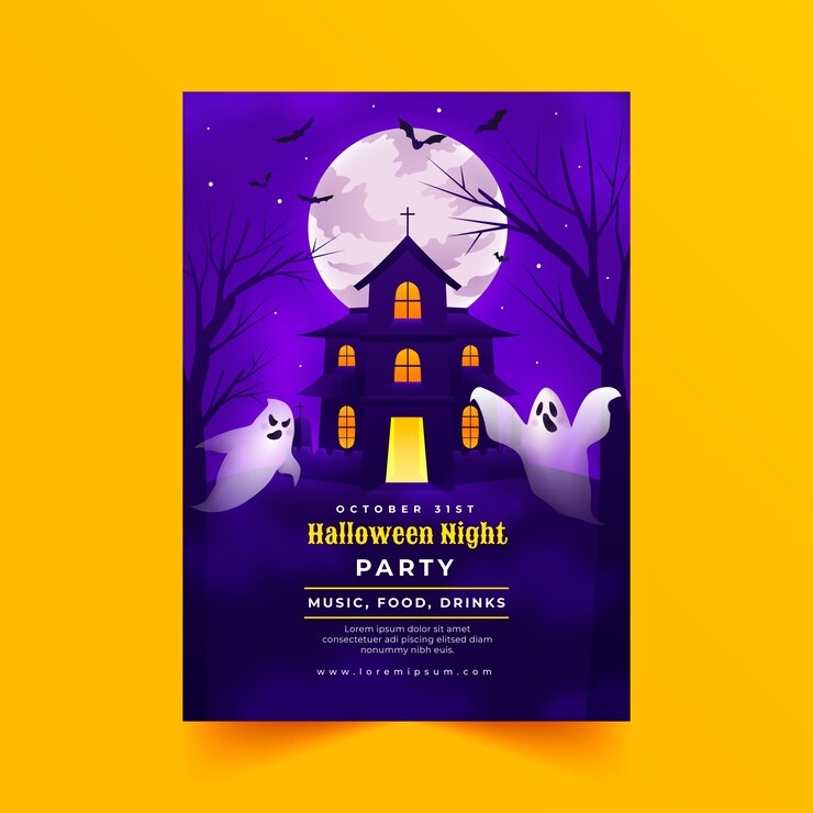 Halloween Party Invitation template image