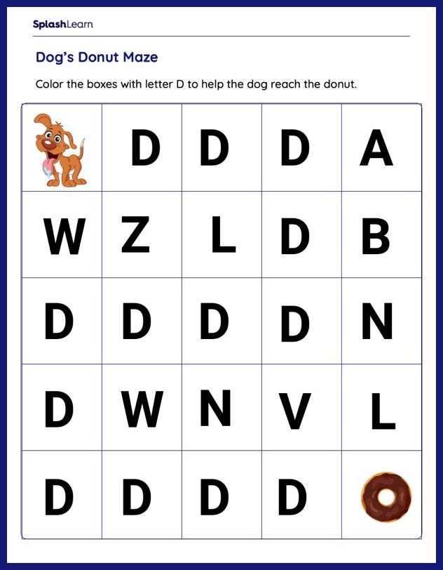 Letter D Worksheet