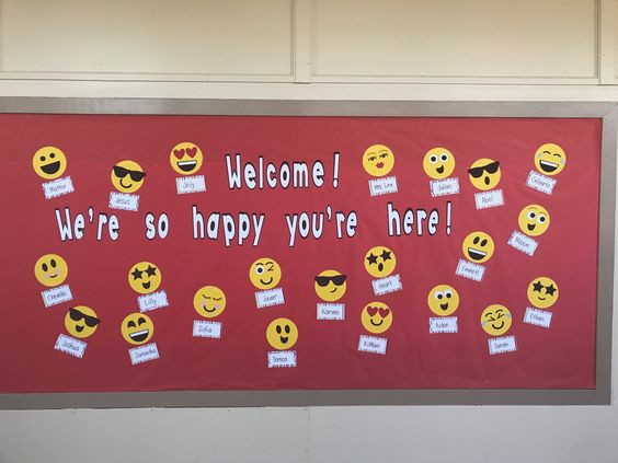 Emoji faces Bulletin Board idea