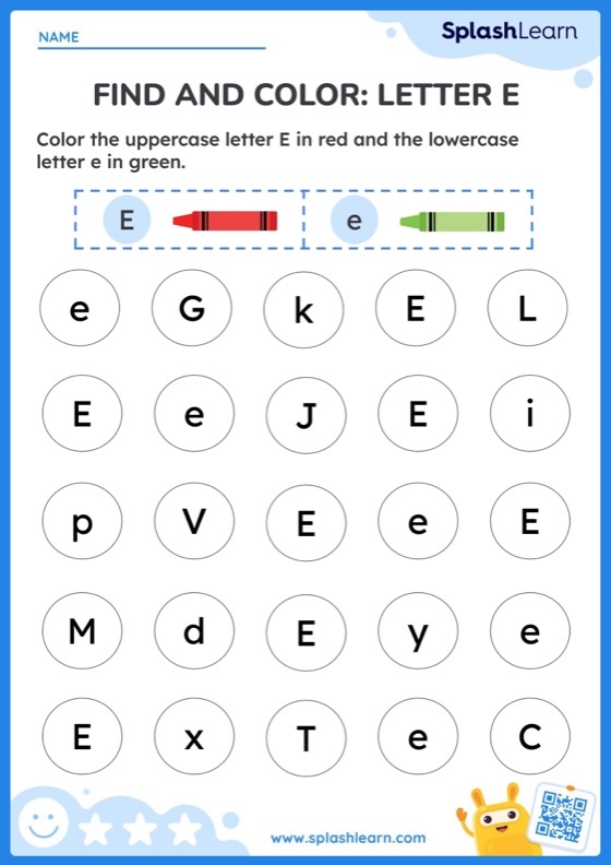 Letter E Activity Worksheet