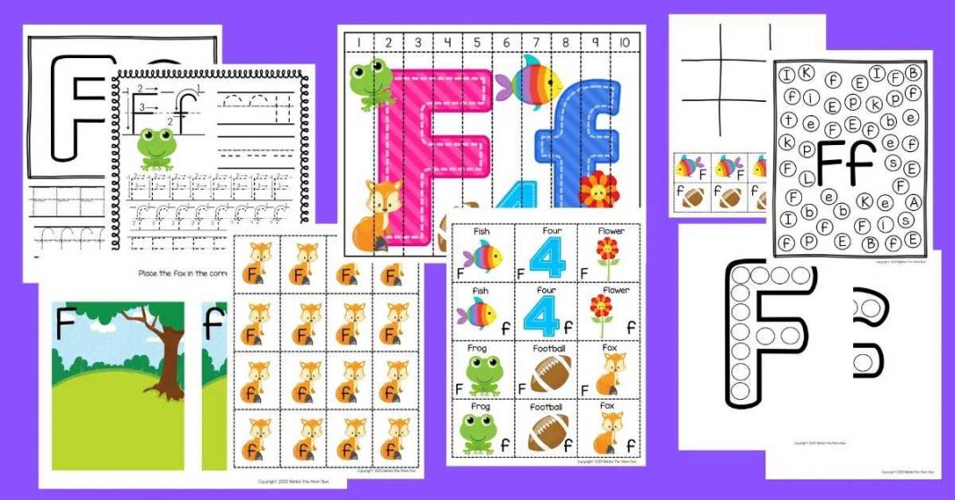 Letter F Activities for kids